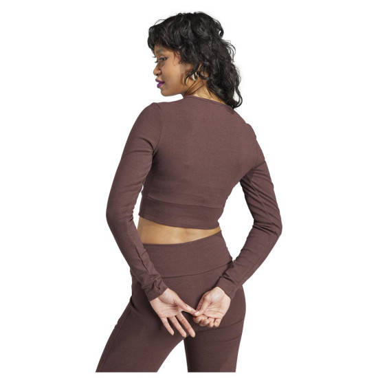 Adidas Γυναικεία μακρυμάνικη μπλούζα Essentials Rib Long Sleeve Tee